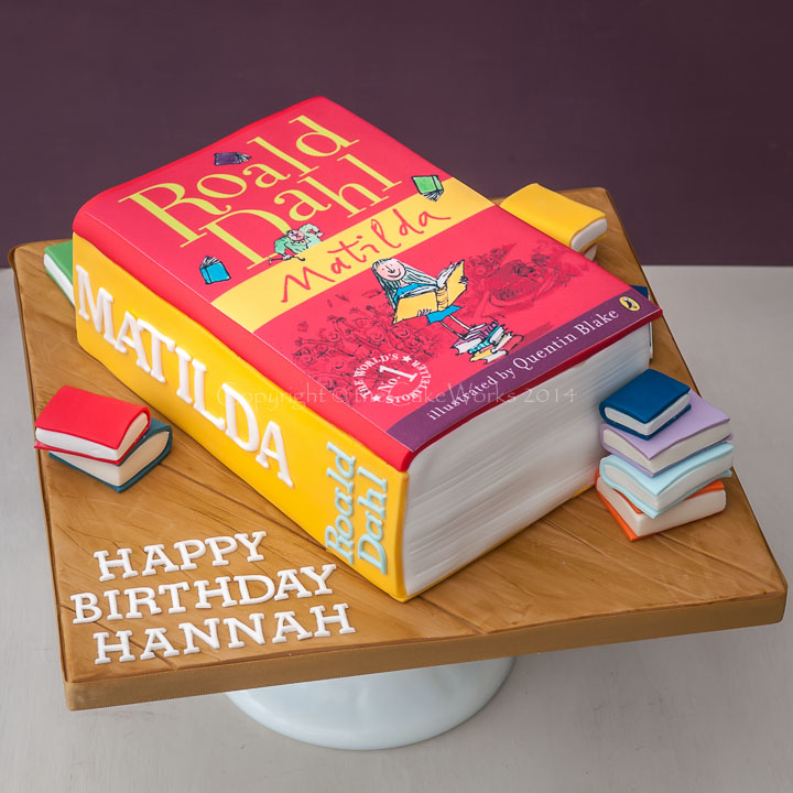 Roald Dahl's Matilda birthday cake