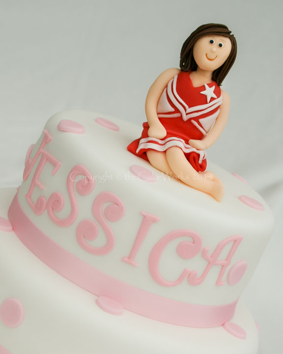 Birthday cake designs for girls - Cheerleader design