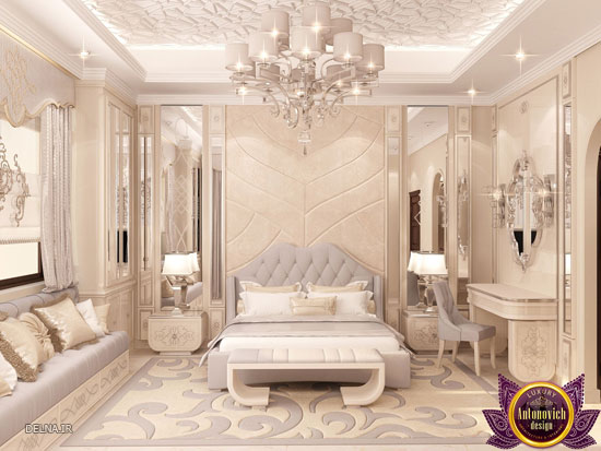 طراحی لوکس اتاق خواب کلاسیک