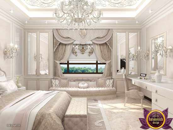 طراحی لوکس اتاق خواب کلاسیک