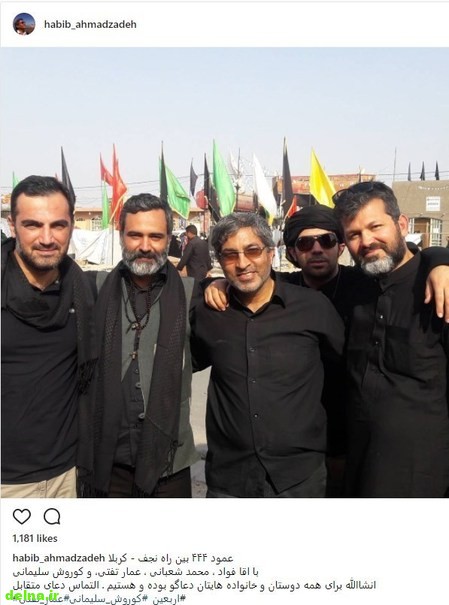 بازیگران ایرانی در پیاده روی اربعین