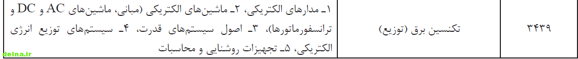 سوالات استخدامی تکنسین برق وزارت نیرو