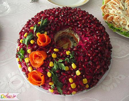 تزیین انار شب یلدا