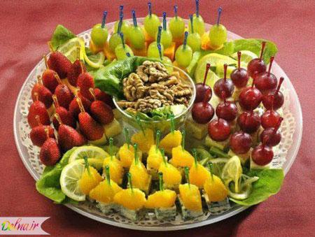 تزیین میوه شب یلدا